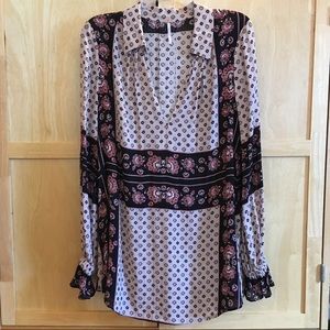 Free People Changing Times Floral Print Tunic-SP